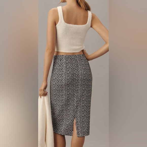 NEW with tags (NWT) Anthropologie Pencil Skirt Leopard Print Midi Skirt - Picture 5 of 6